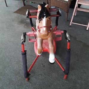 A authentic radio flyer rocking horse